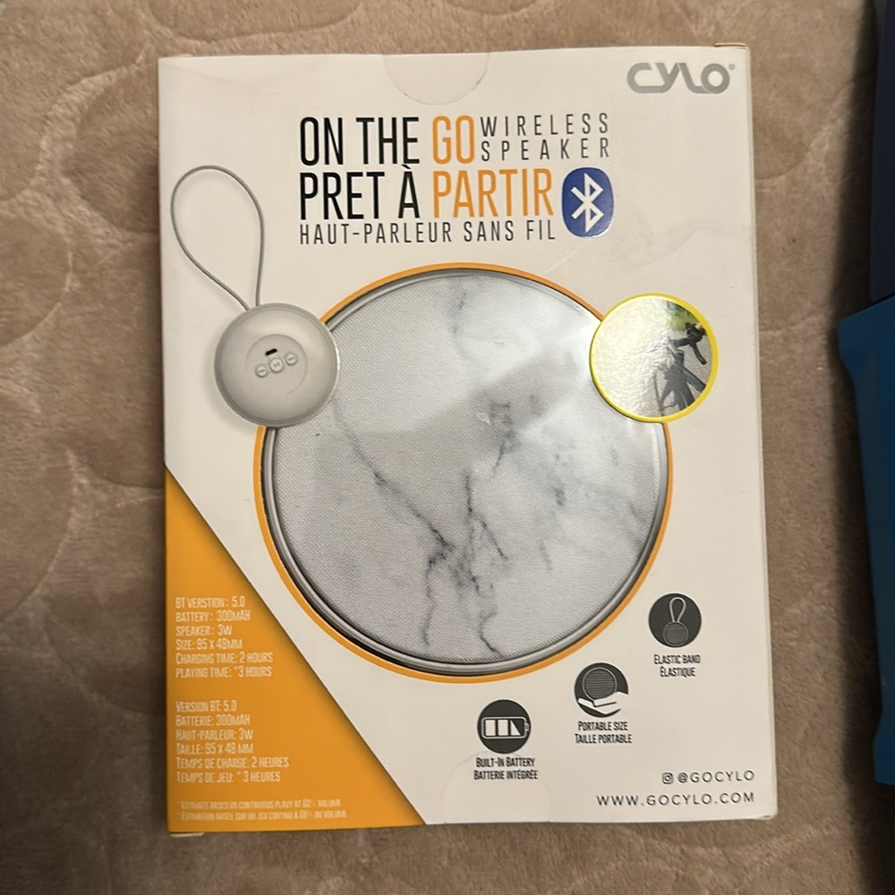 CYLO On-The-Go Portable Bluetooth Speaker NEW